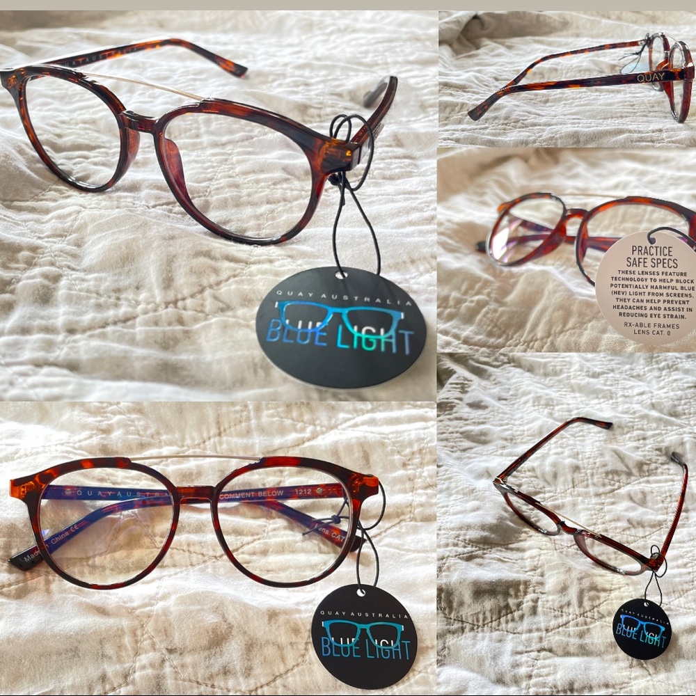 NWT 🧡 QUAY Blue-light Glasses